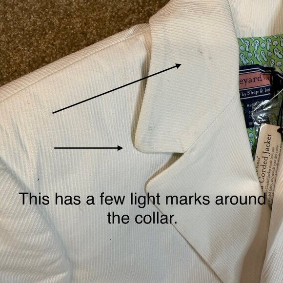 Vineyard Vines Katama Corded Blazer Jacket Womens Small White Single Breasted - Picture 9 of 14